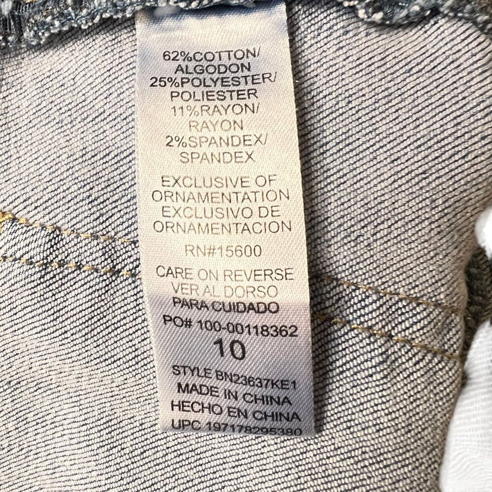 Democracy Blue Jeans Ab Technology Stretch Denim Womens Sz 10 Pockets - Picture 11 of 16